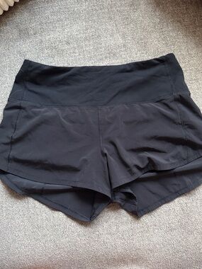 lululemon athletica Black High-Waist Athletic Shorts